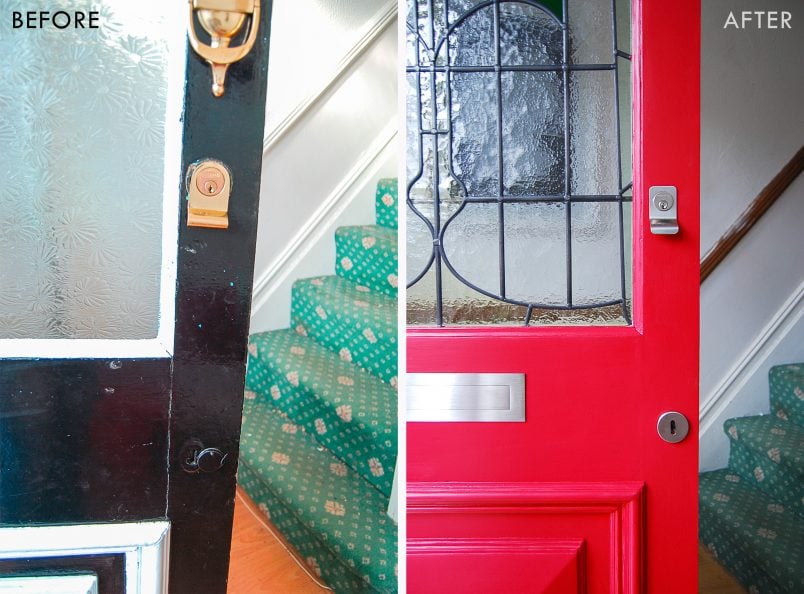Edwardian Door Restoration - Before and After - Little House On The Corner