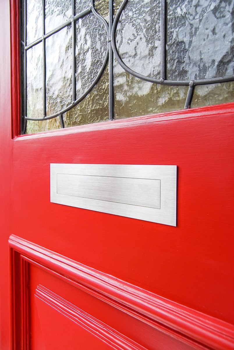 Front Door Painted in Rectory Red - Little Houes On The Corner