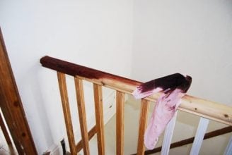 Staining A Handrail