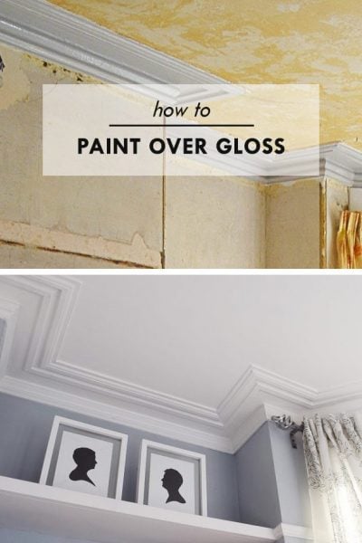 How To Paint Over Gloss
