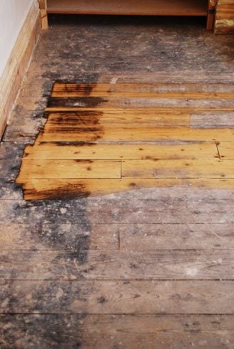 Sanding Floorboards