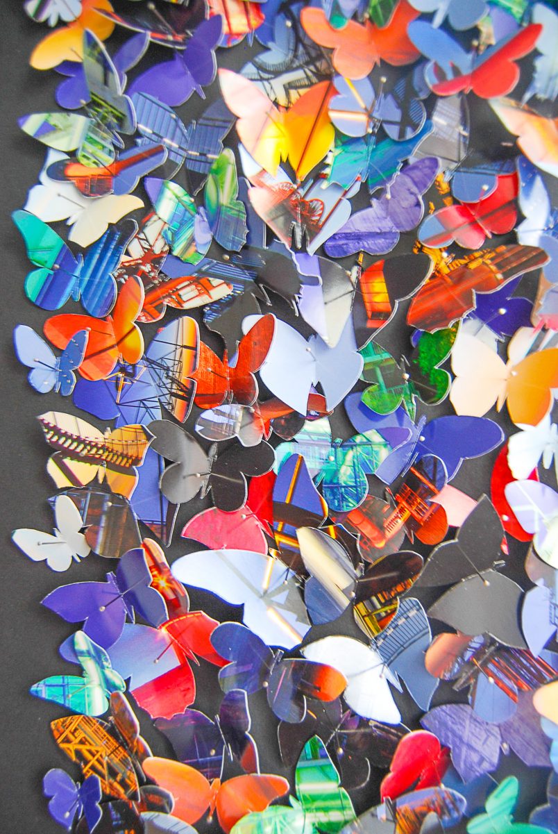 Paper Butterfly Art Out Of A Calendar