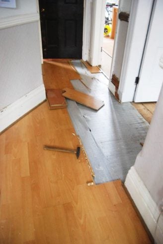 Removing Laminate Flooring