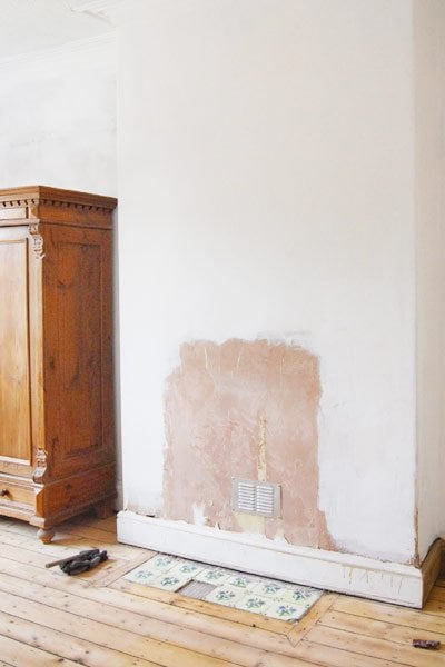 Installing A Fireplace, How To Fix A Plaster Fire Surround Wall