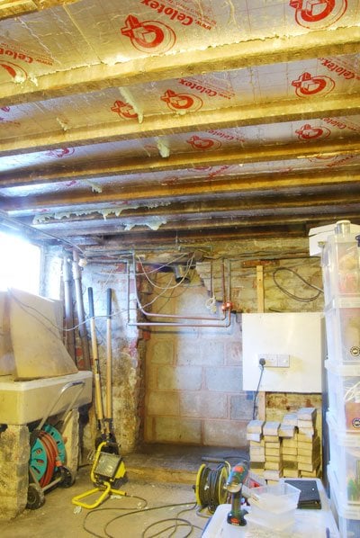 Insulated Cellar Ceiling