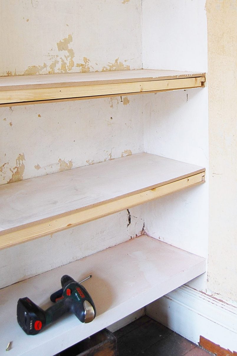 How To Build DIY Floating Shelves | Little House On The Corner