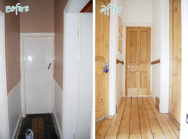 Edwardian Door Before And After