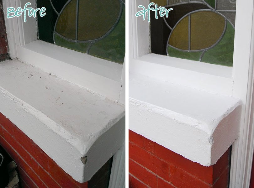 Painted Window Sill