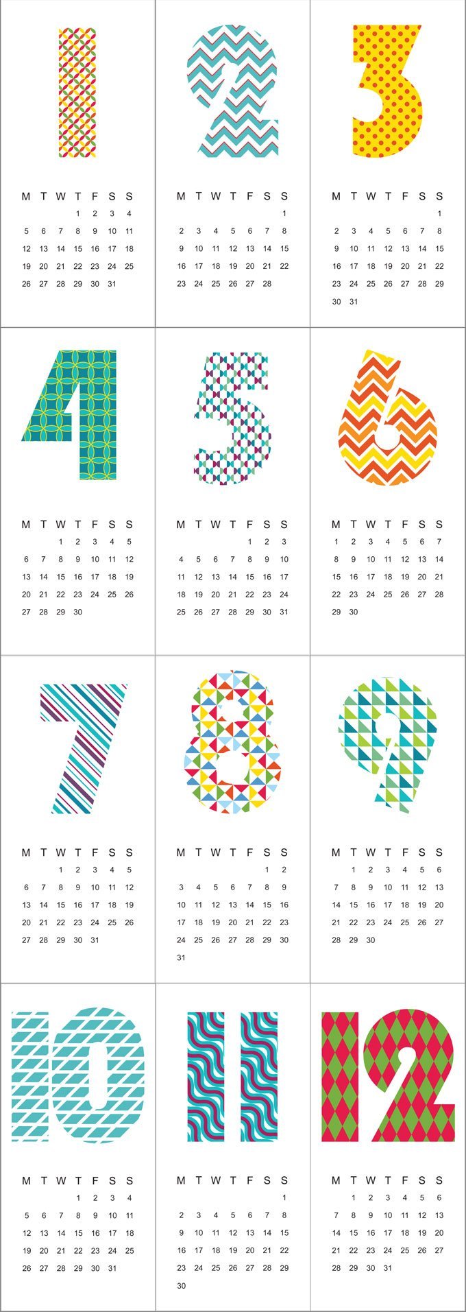 Free Printable 2015 Calendar 