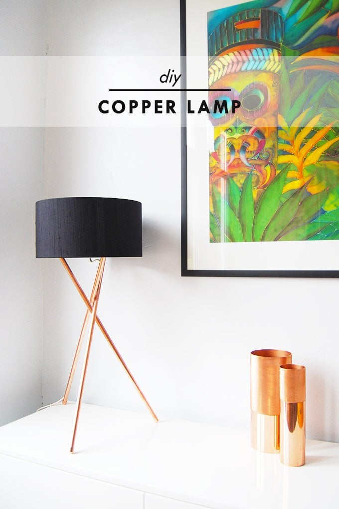 Diy Copper Lamp Little House On The, Diy Copper Pipe Floor Lamp