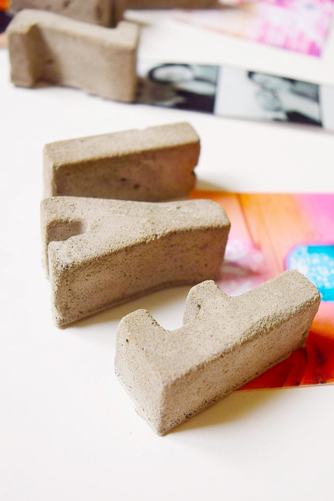 DIY Concrete Letter Magnets| Little House On The Corner