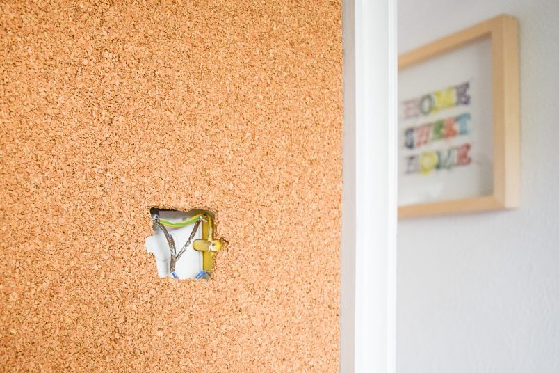 DIY Corkboard Wall | Little House On The Corner