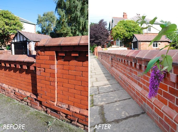 Repointing Before and After