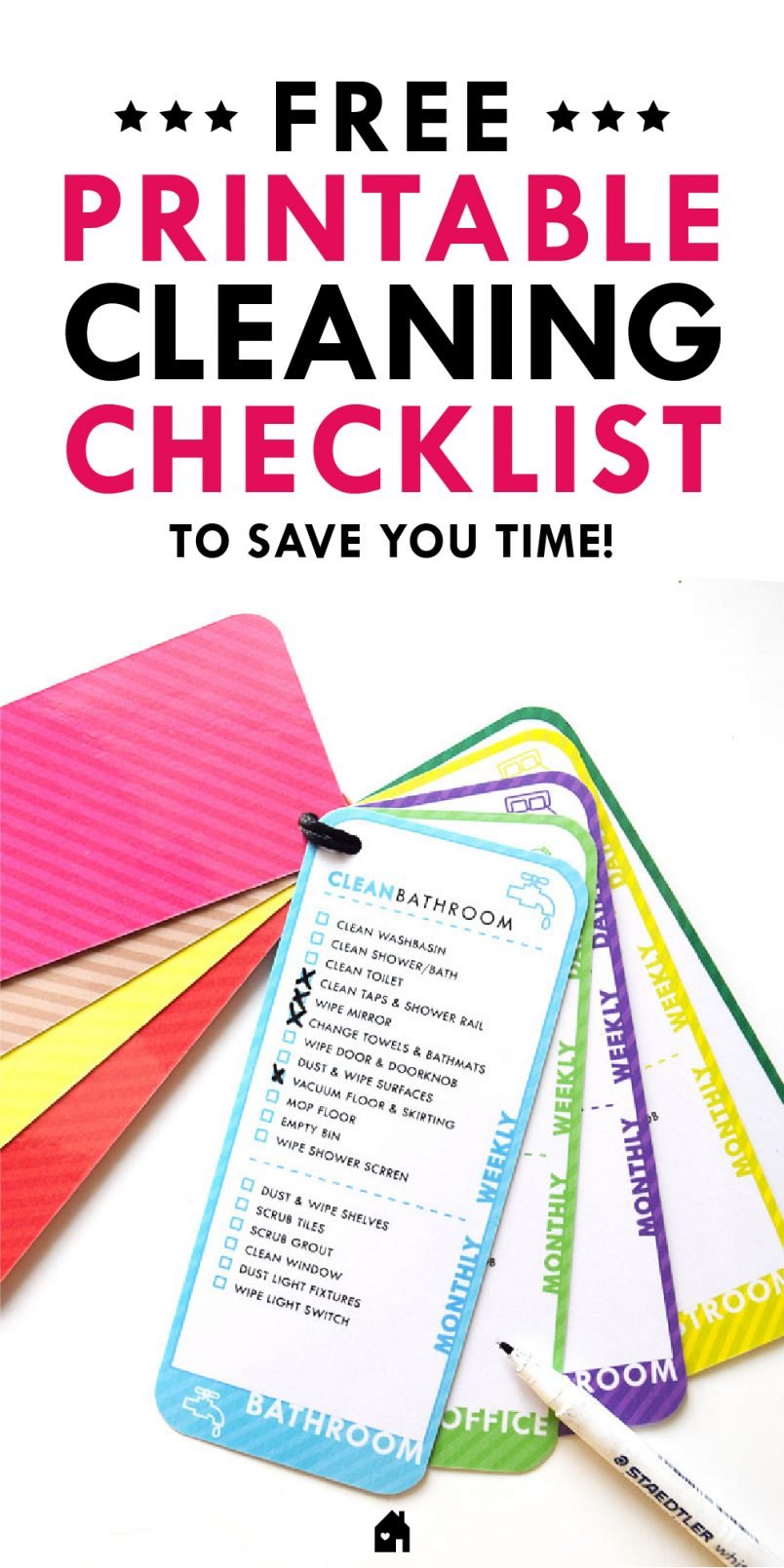 Cleaning Checklist - Free Printable!