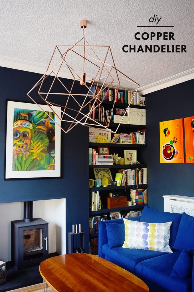 DIY Copper Chandelier