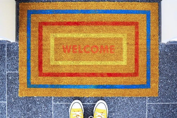 DIY Welcome Mat | Little House On The Corner