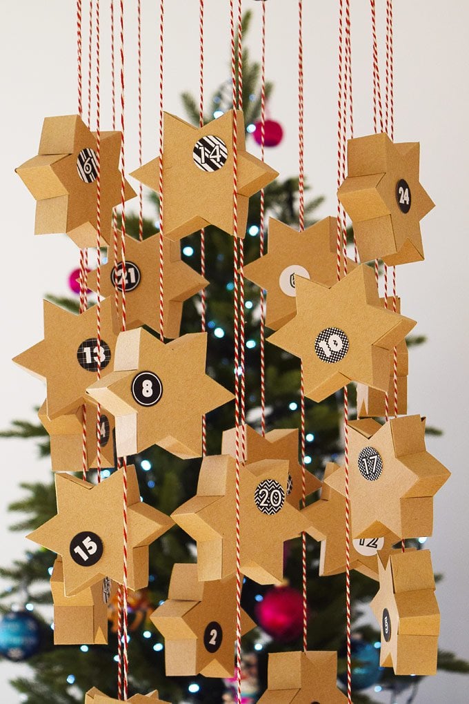 DIY Star Advent Calendar & A Free Printable | Little House On The Corner