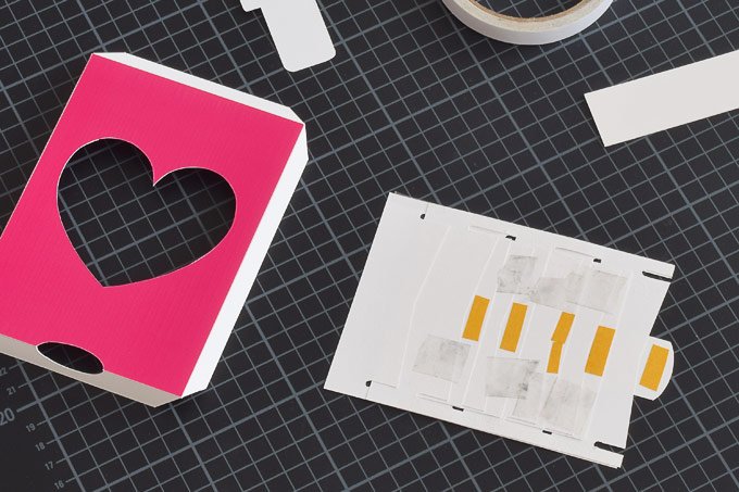 DIY Push Pull Valentine's Card - Free Printable - Adding Slats - Little House On The Corner