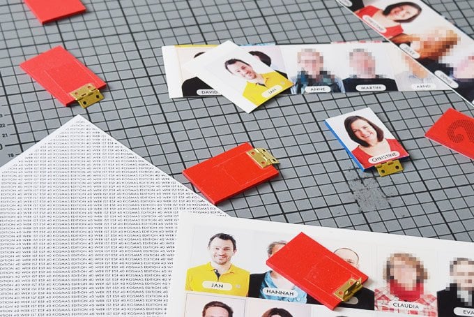 DIY Guess Who Game - Setting Out Board | Little House On The Corner
