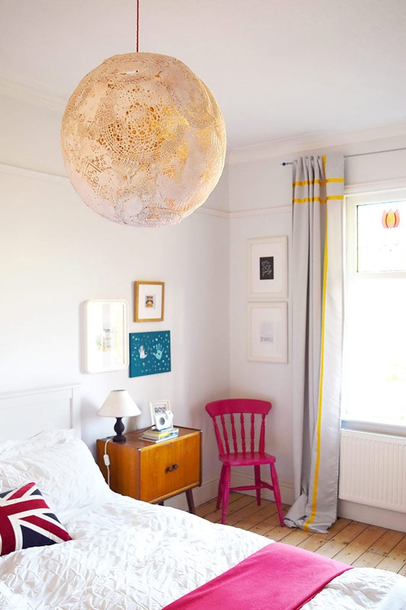 DIY Doily Lamp | Little House On The Corner
