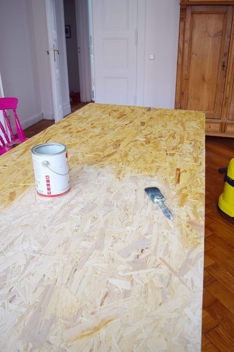 DIY Dining Table - Oiling The Surface | Little House On The Corner