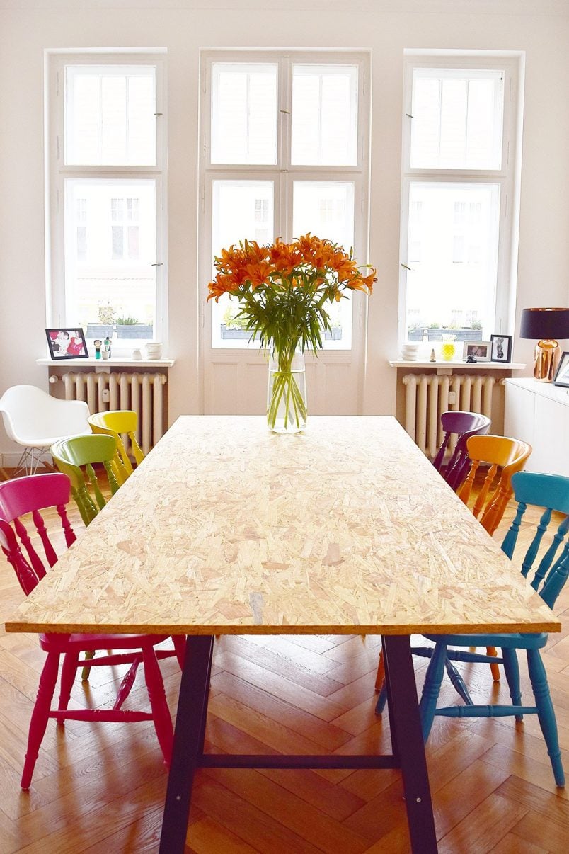 DIY Dining Table with OSB board | Little House On The Corner