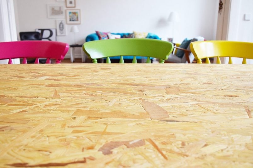 DIY Dining Table with OSB board | Little House On The Corner