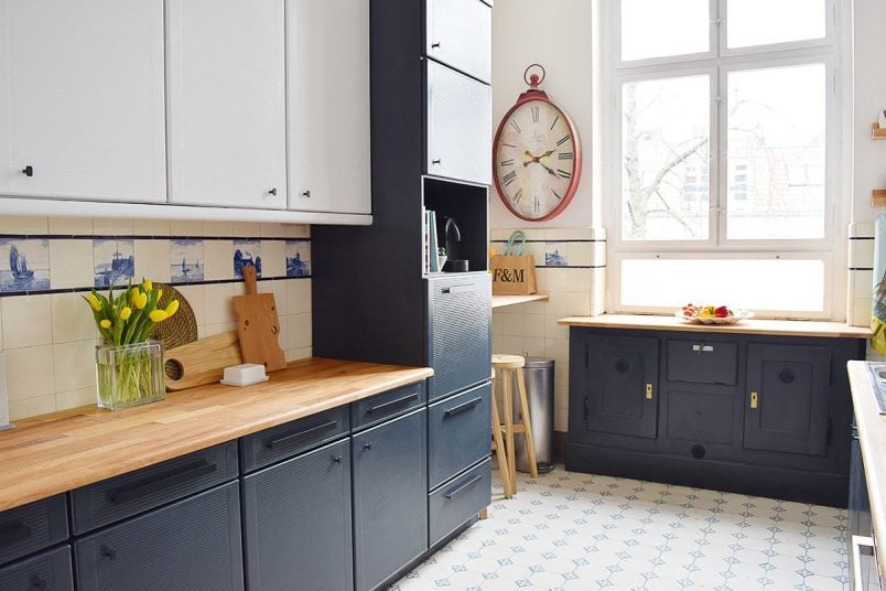 Kitchen Makeover with Farrow & Ball - Railings + Dimpse | Little House On The Corner