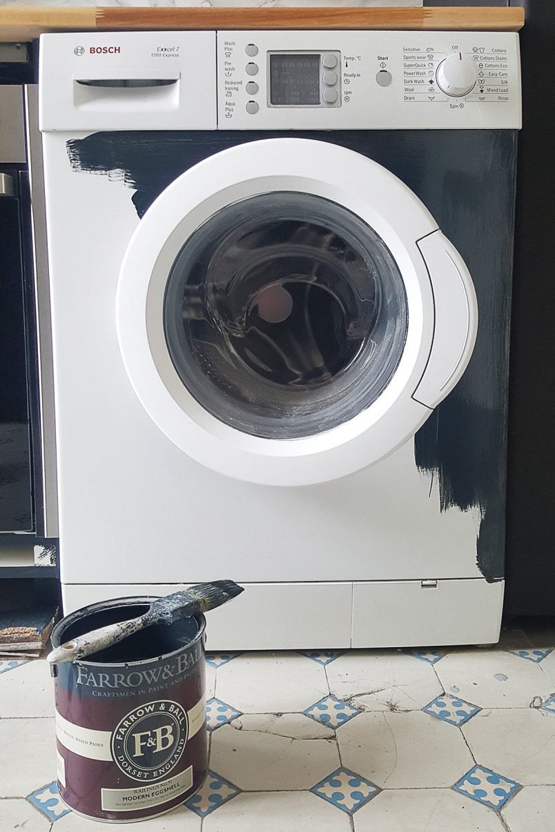 How To Paint A Washing Machine | Little House On The Corner