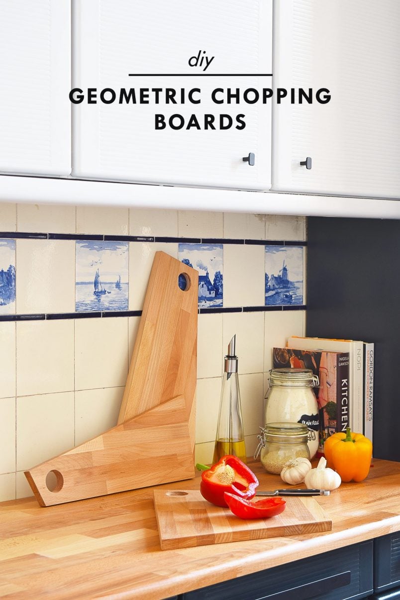 DIY Geometric Chopping Board | Little House On The Corner