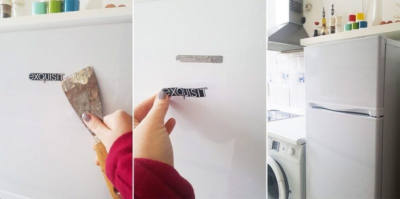 How To Remove A Fridge Logo | Little House On The Corner