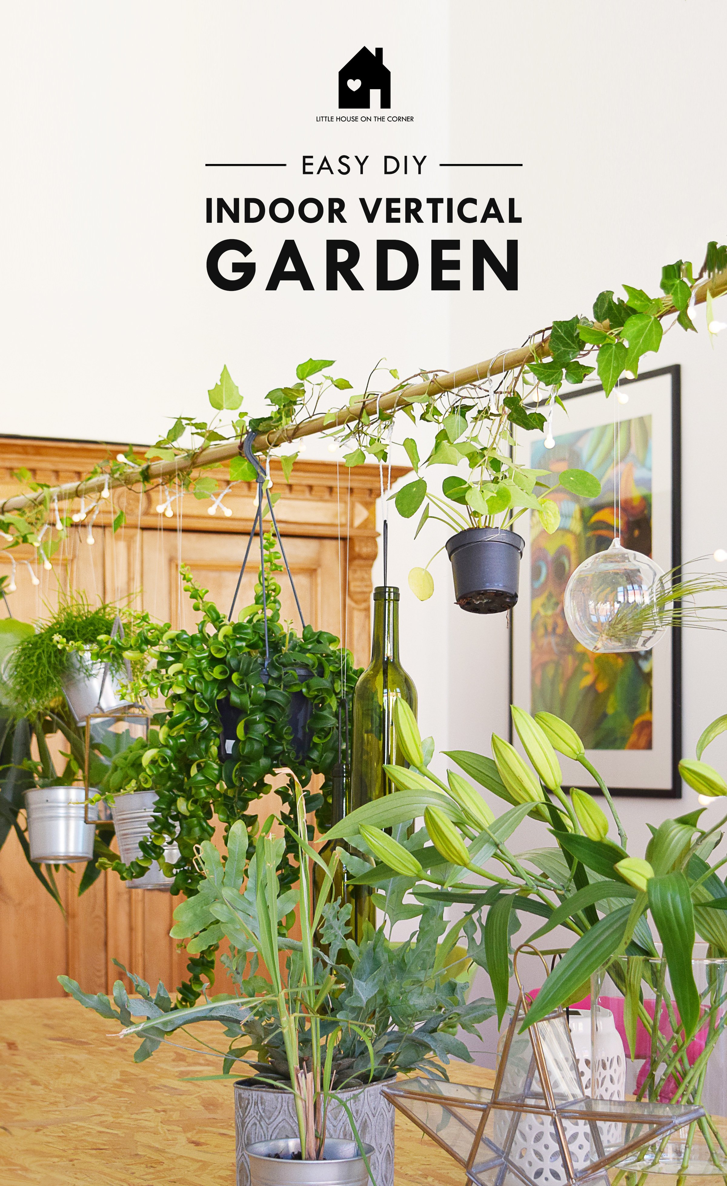 DIY Hanging Garden - Build Your Own Indoor Vertical Garden!