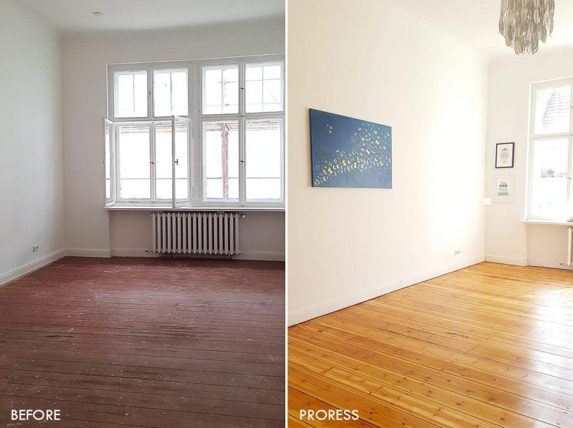 Guest Bedroom Before And After Floor Sanding | Little House On The Corner