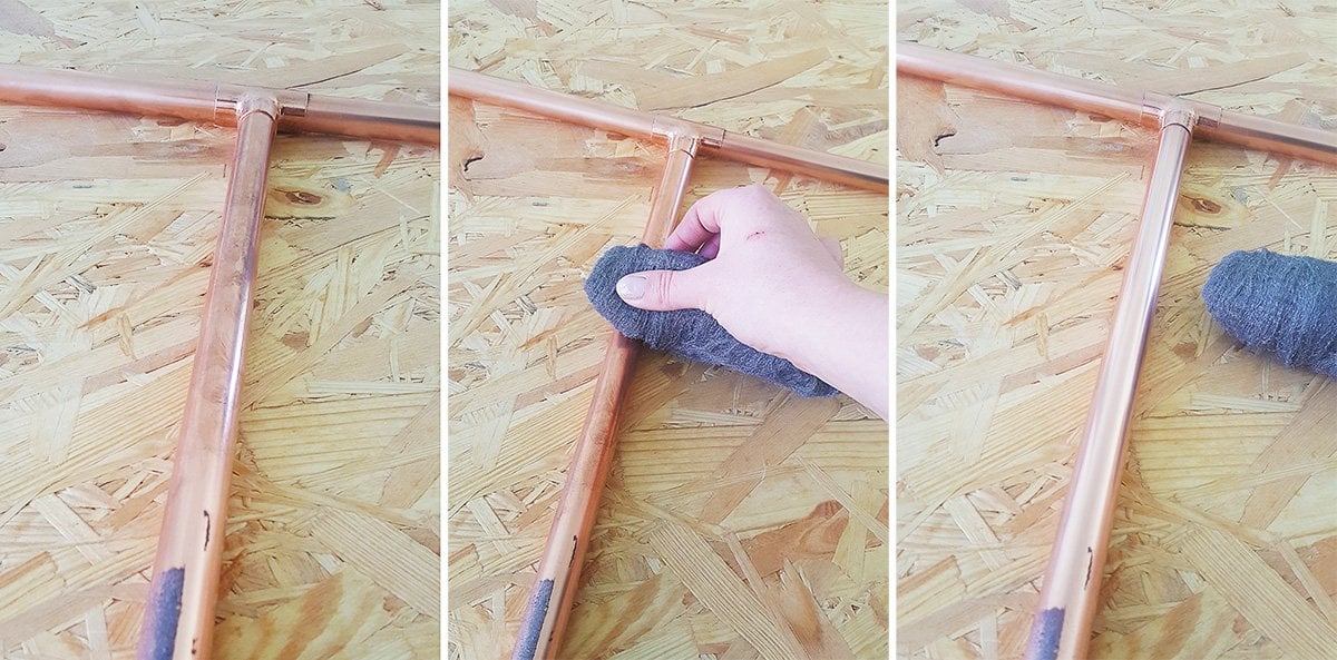 DIY Copper Towel Ladder - Polish | Little House On The Corner