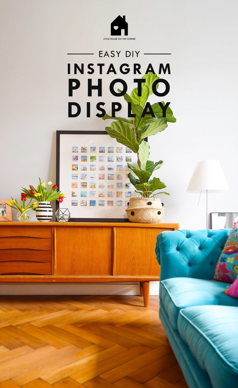 DIY Framed Instagram Photo Display | Little House On The Corner