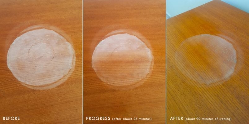 Remove Watermarks From Wooden Furniture, How To Remove White Water Marks From Wooden Furniture