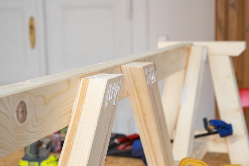 DIY Dining Room Bench - Assemble | Little House On The Corner