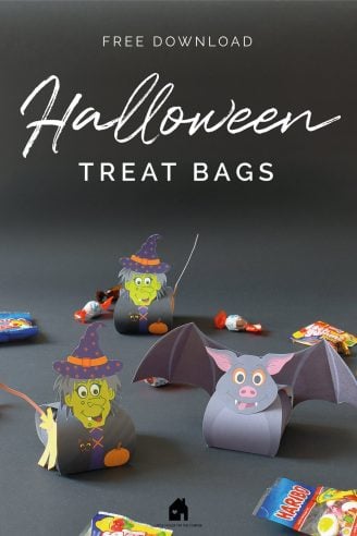 Halloween Treat Bags - Bat Treat Bag - Witch Treat Bag | Little House On The Corner