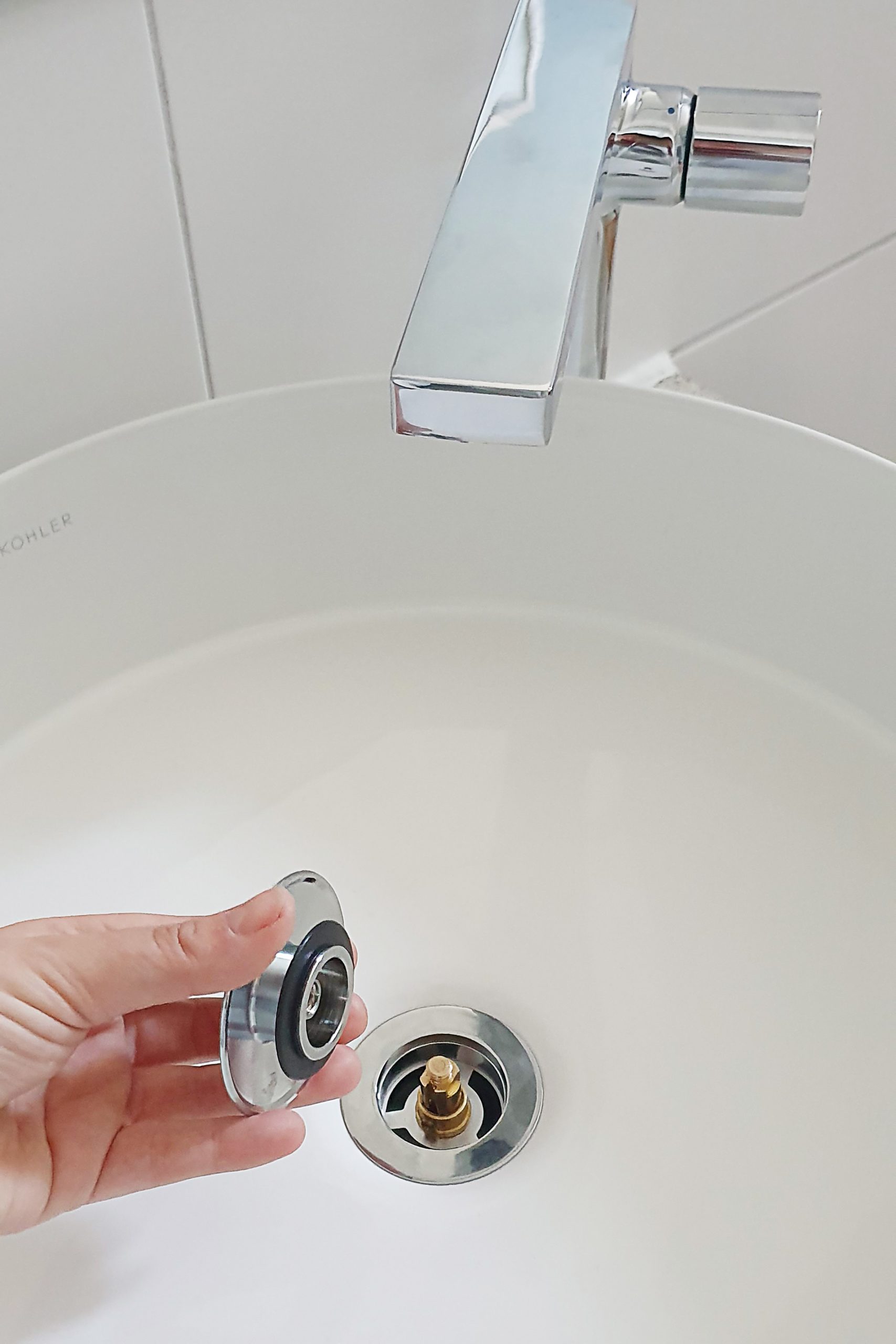 How To Install A Bathroom Tap & Washbasin - Little House On The Corner