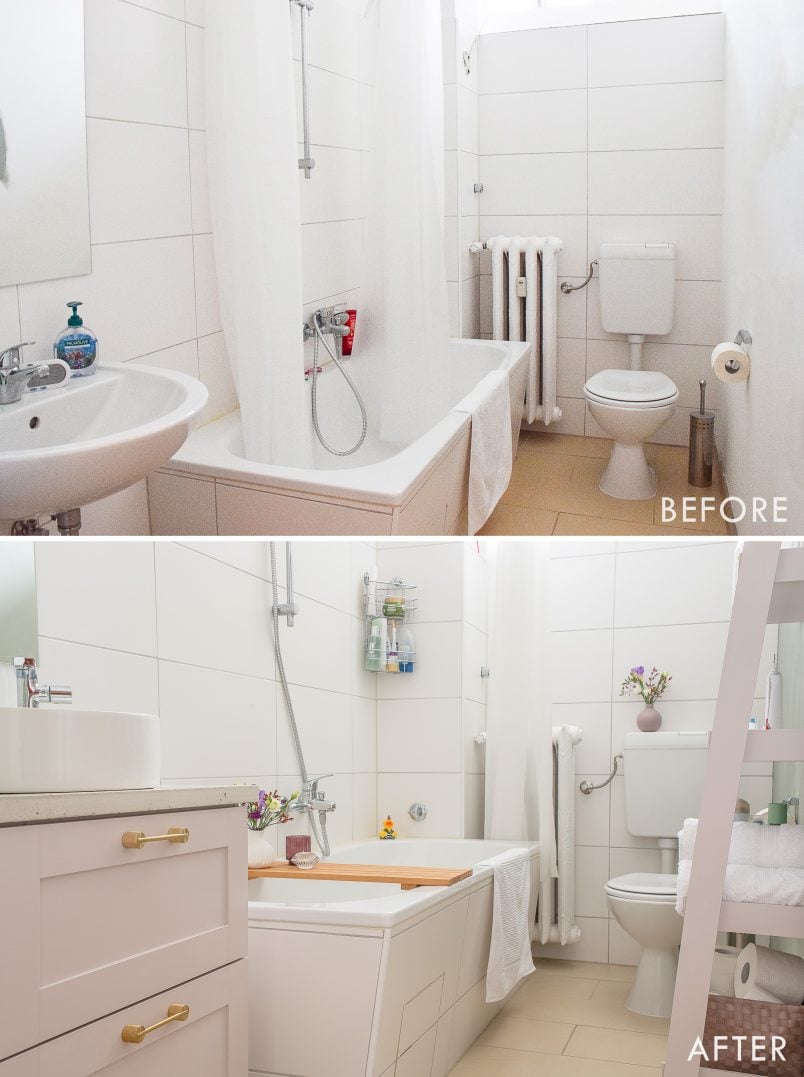 Bathroom Makeover - Before & After | Little House On The Corner