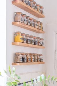 DIY Floating Spice Rack | Little House On The Corner
