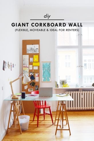 DIY Giant Corkboard Wall | Little House On The Corner