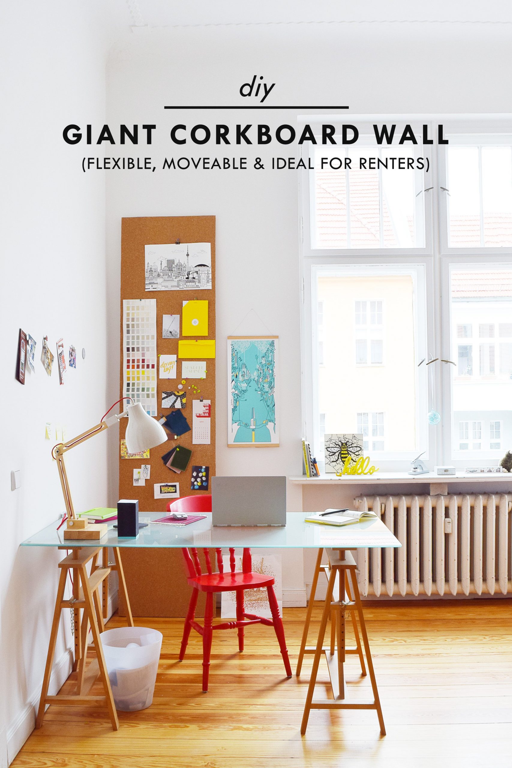 Diy Giant Corkboard Wall Little House On The Corner