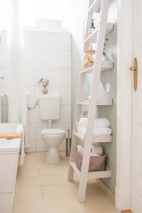 DIY Ladder Shelves - How To Guide | Little House On The Corner