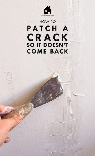 How To Patch A Crack So It Doesn't Come Back | Little House On The Corner
