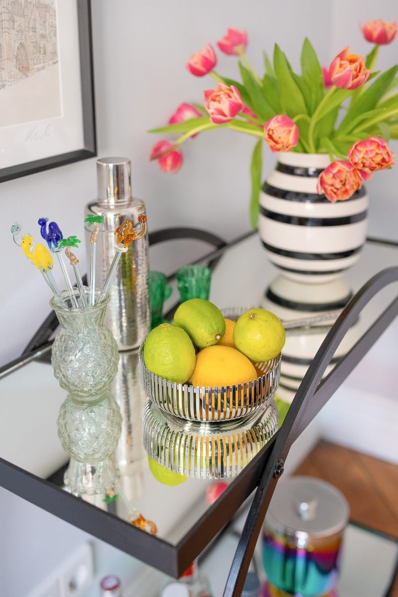 DIY Bar Cart | Step by step instructions to build this easy DIY drinks trolley | Little House On The Corner