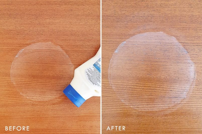 How To Remove Watermarks - Mayonnaise - Before and After | Little House On The Corner