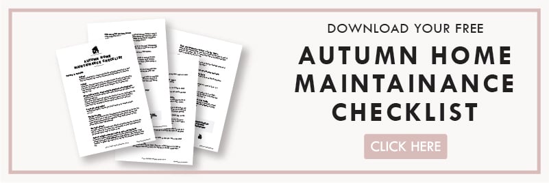 Autumn Home Maintainance Checklist - Free Printable