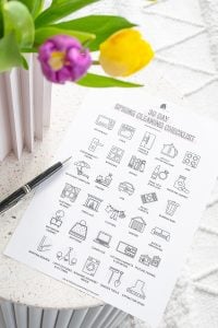 30 Day Spring Clean Checklist - Little House On The Corner