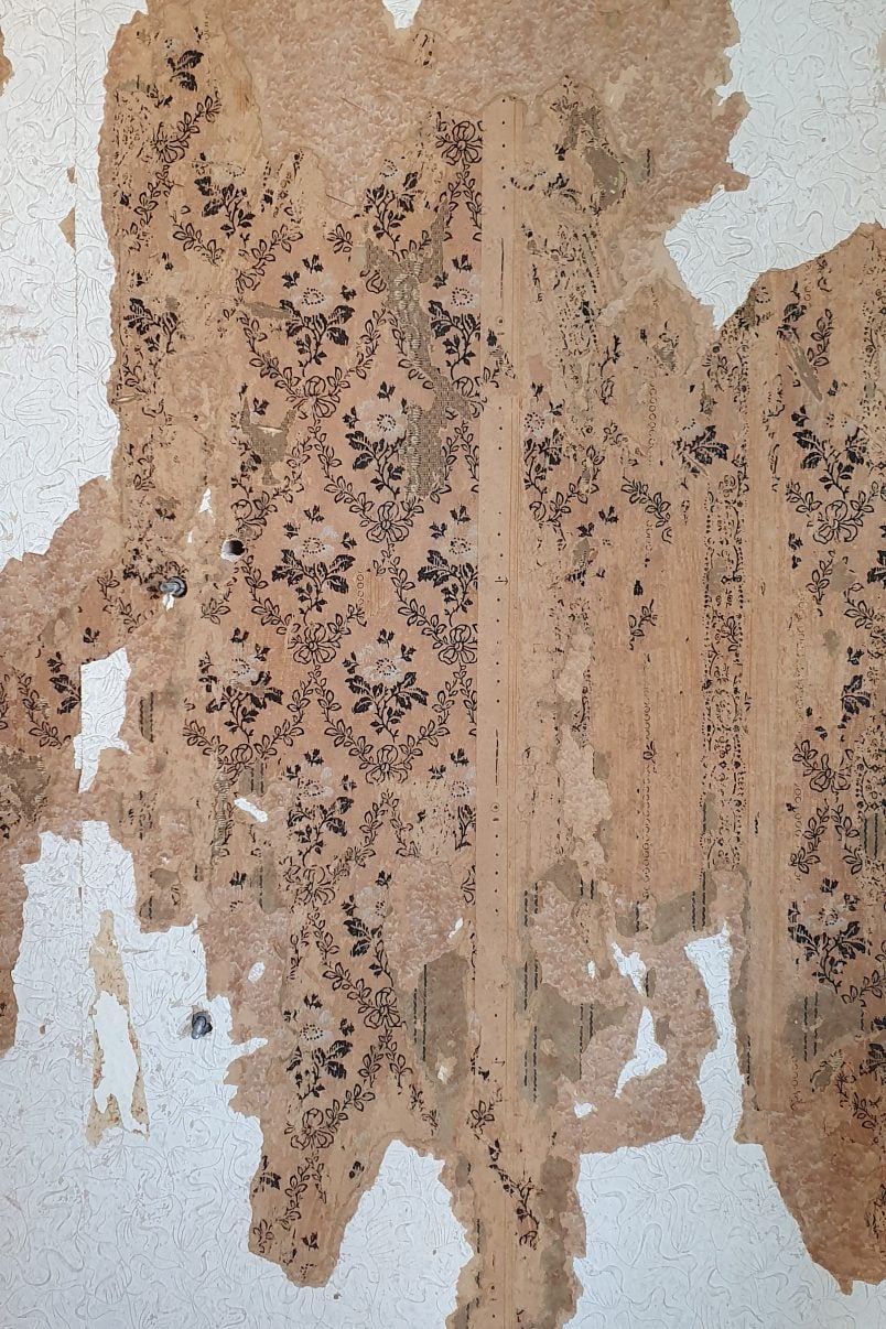Layers of old wallpaper